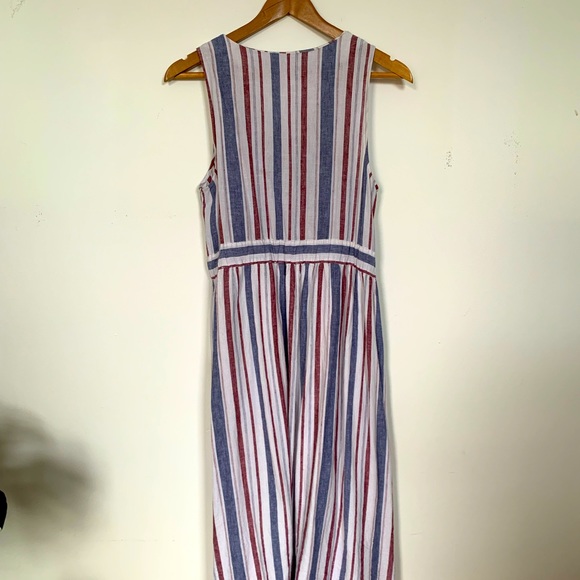 Striped Wrap Dress - Picture 2 of 4